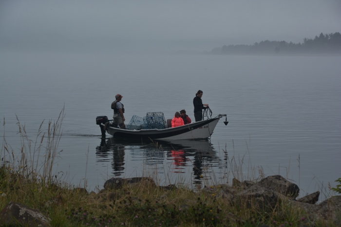 A local family crabbing in Netarts Bay